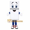 White Refrigerator Mascot Costume for Adults Custom Logo Party Character Suit White Refrigerator Mascot Costume for Adults Custom Logo Party Character Suit