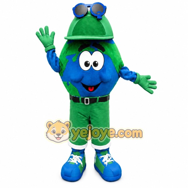 Earth Mascot Costume for Adults Custom Logo Party Character Suit