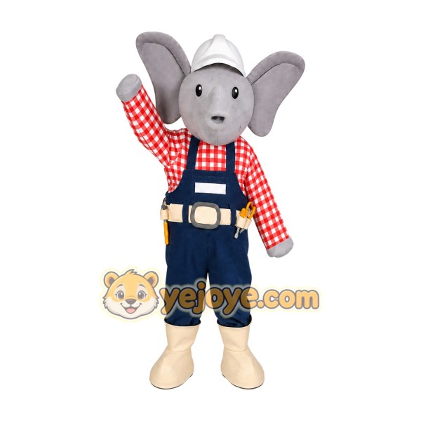 Elephant Mascot Costume for Adults Custom Logo Party Character Suit
