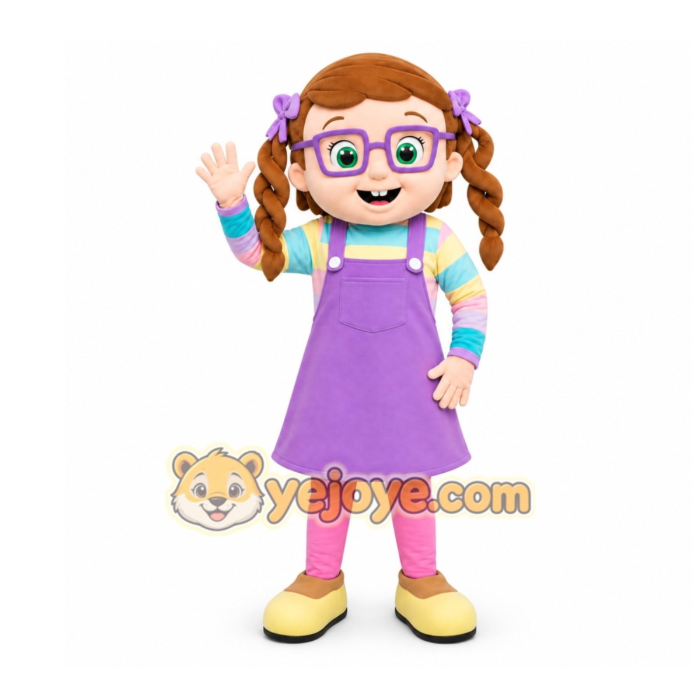 Girl Mascot Costume for Adults Custom Logo Party Character Suit Girl Mascot Costume for Adults Custom Logo Party Character Suit