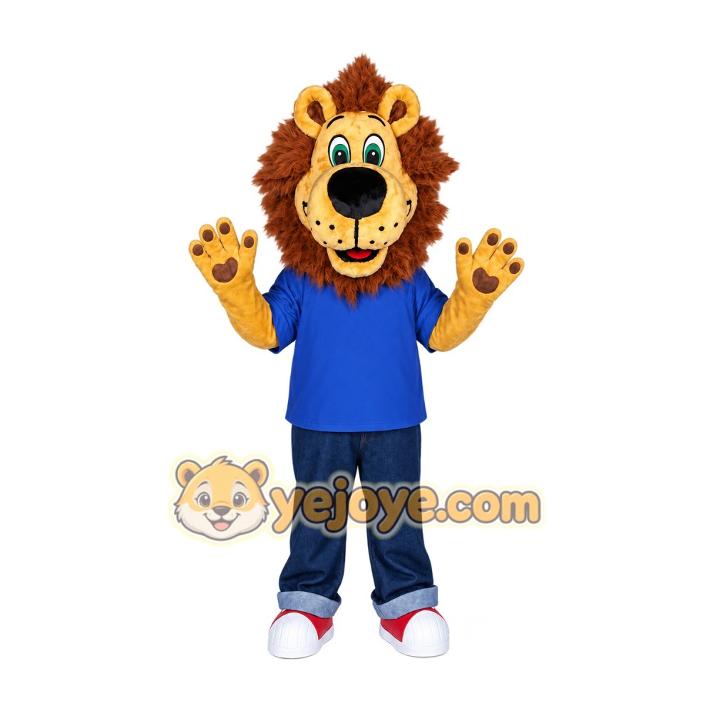 Lion Mascot Costume for Adults Custom Logo Party Character Suit Lion Mascot Costume for Adults Custom Logo Party Character Suit