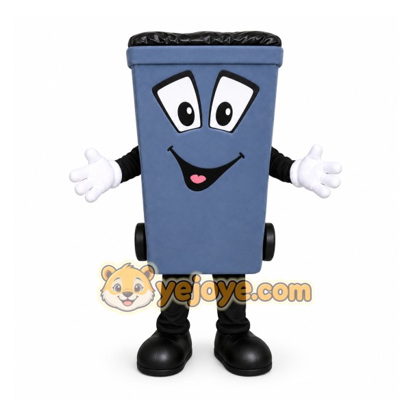 Trash Can Mascot Costume for Adults Custom Logo Party Character Suit