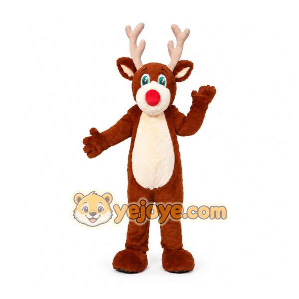 Reindeer Mascot Costume for Adults Custom Logo Party Character Suit Reindeer Mascot Costume for Adults Custom Logo Party Character Suit