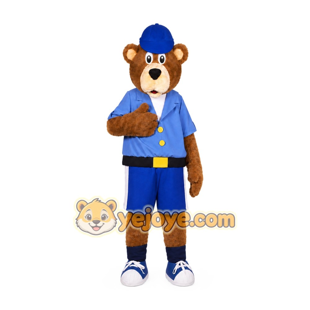 Bear Mascot Costume for Adults Custom Logo Party Character Suit