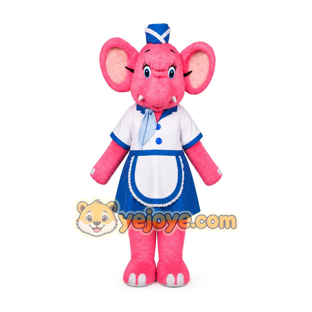 Elephant Mascot Costume for Adults Custom Logo Party Character Suit