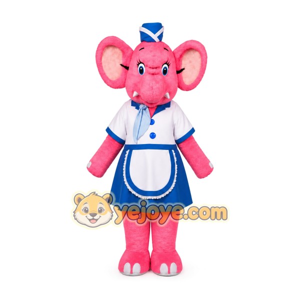 Elephant Mascot Costume for Adults Custom Logo Party Character Suit