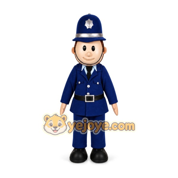 Police Officer Mascot Costume for Adults Custom Logo Party Character Suit