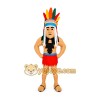 Indigenous Person Mascot Costume for Adults Custom Logo Party Character Suit