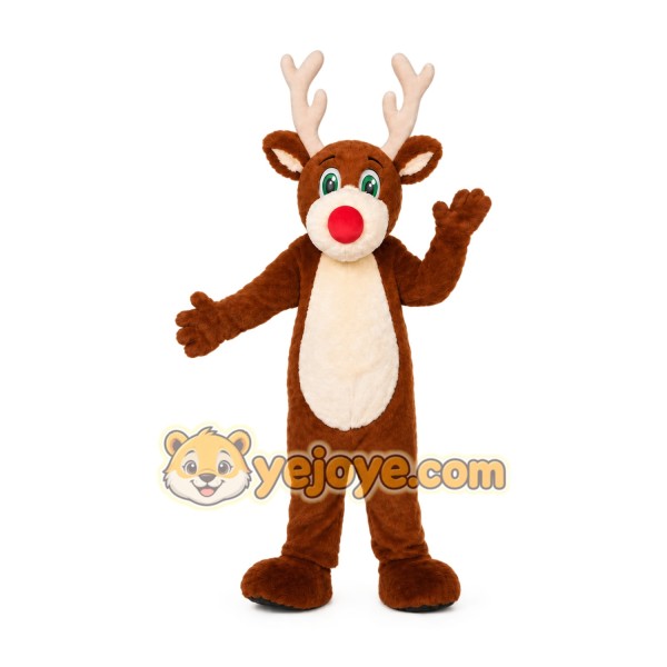 Reindeer Mascot Costume for Adults Custom Logo Party Character Suit Reindeer Mascot Costume for Adults Custom Logo Party Character Suit