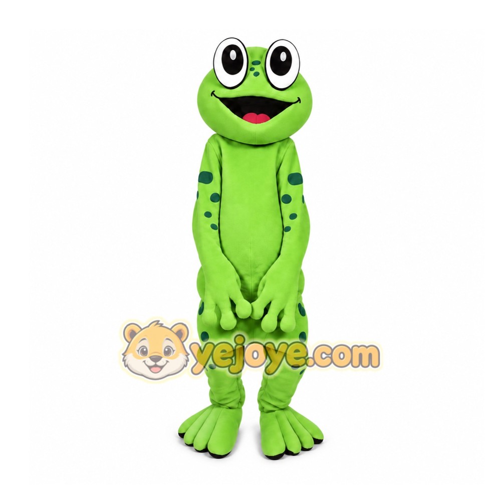 Frog Mascot Costume for Adults Custom Logo Party Character Suit Frog Mascot Costume for Adults Custom Logo Party Character Suit
