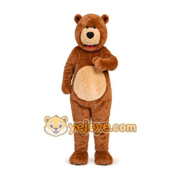 Bear Mascot Costume for Adults Custom Logo Party Character Suit