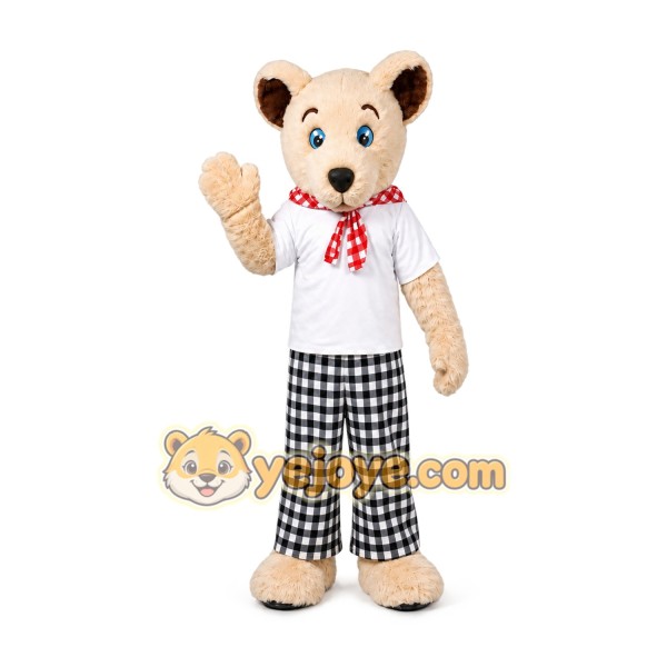Bear Mascot Costume for Adults Custom Logo Party Character Suit