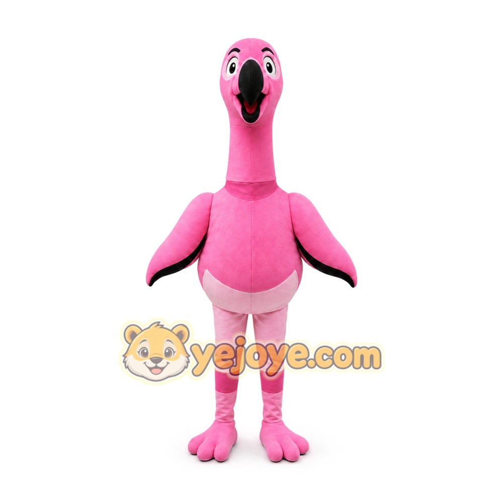 Flamingo Mascot Costume for Adults Custom Logo Party Character Suit Flamingo Mascot Costume for Adults Custom Logo Party Character Suit