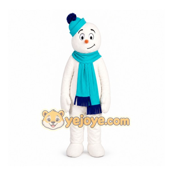 Snowman Mascot Costume for Adults Custom Logo Party Character Suit Snowman Mascot Costume for Adults Custom Logo Party Character Suit