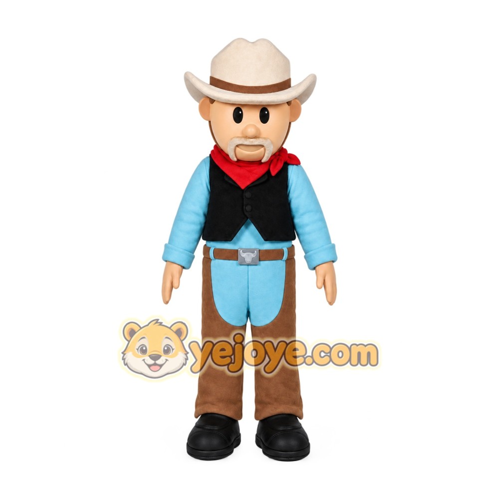 Cowboy Mascot Costume for Adults Custom Logo Party Character Suit Cowboy Mascot Costume for Adults Custom Logo Party Character Suit