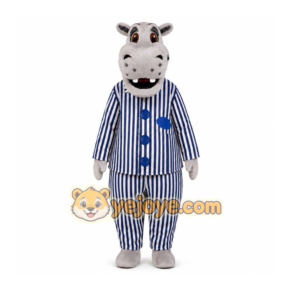 Hippo Mascot Costume for Adults Custom Logo Party Character Suit