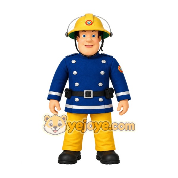 Firefighter Mascot Costume for Adults Custom Logo Party Character Suit