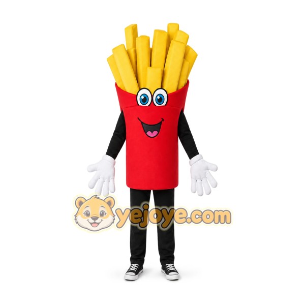 Fries Mascot Costume for Adults Custom Logo Party Character Suit Fries Mascot Costume for Adults Custom Logo Party Character Suit