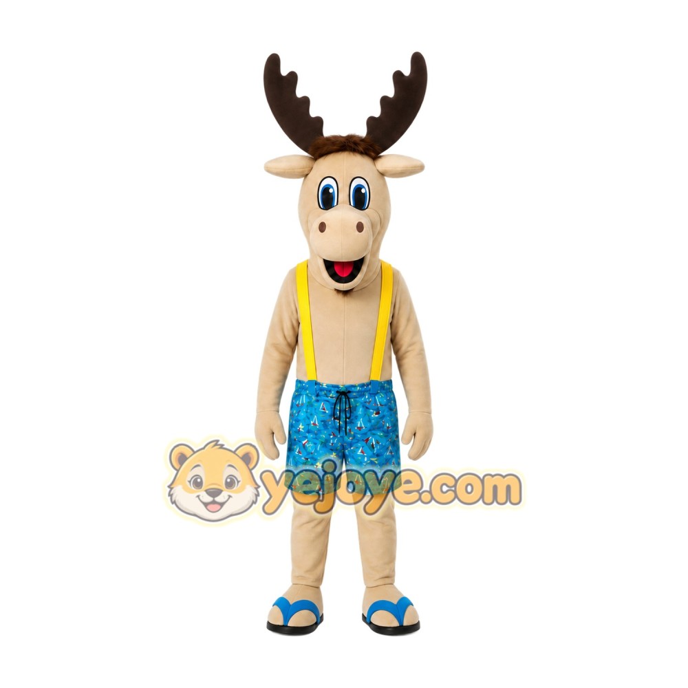 Moose Mascot Costume for Adults Custom Logo Party Character Suit Moose Mascot Costume for Adults Custom Logo Party Character Suit