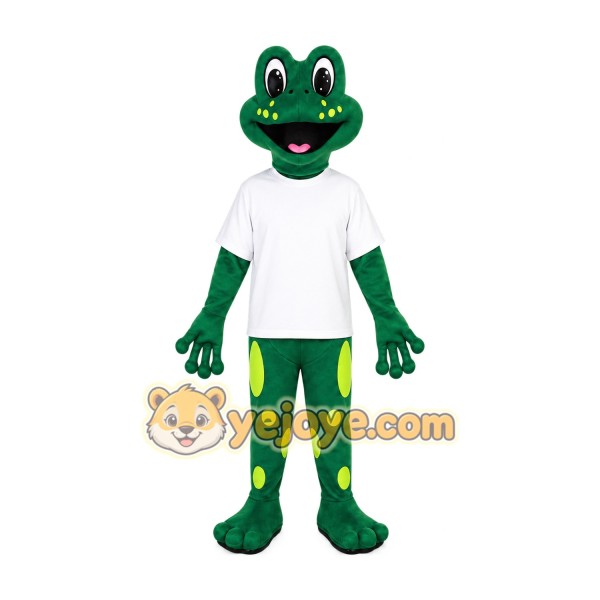 Frog Mascot Costume for Adults Custom Logo Party Character Suit