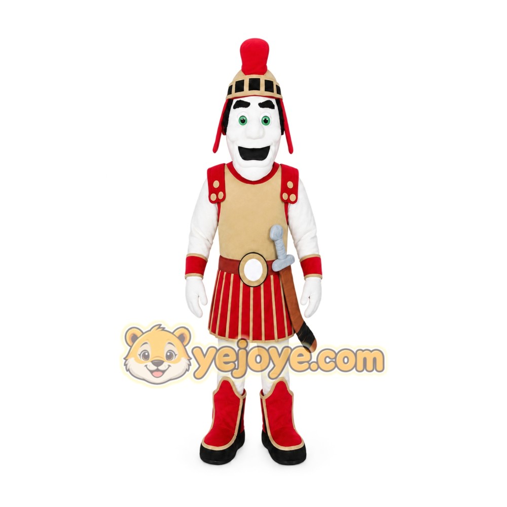 Armored Warrior Mascot Costume for Adults Custom Logo Party Character Suit