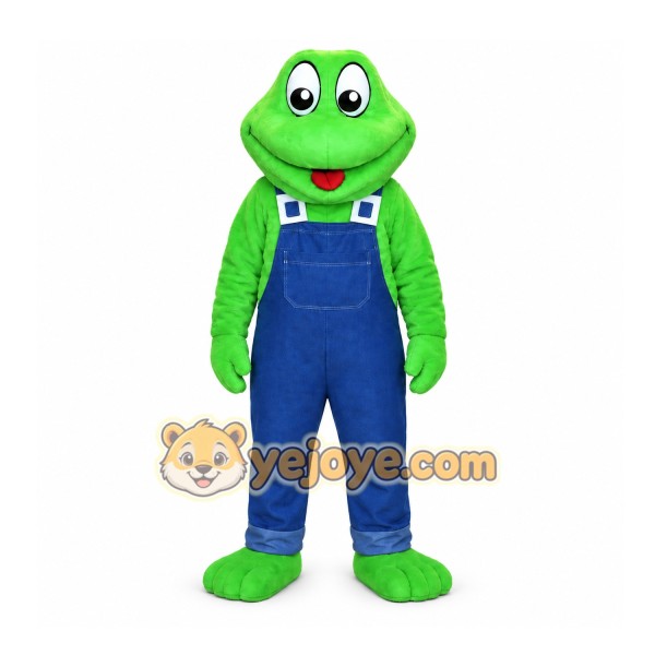 Frog Mascot Costume for Adults Custom Logo Party Character Suit