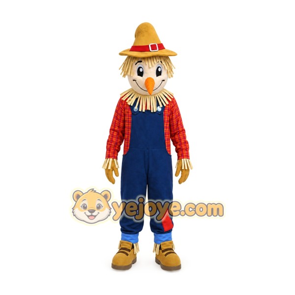 Scarecrow Mascot Costume for Adults Custom Logo Party Character Suit