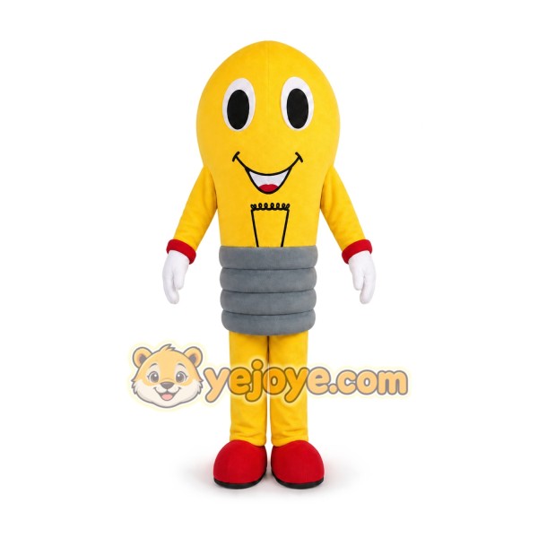 Lightbulb Mascot Costume for Adults Custom Logo Party Character Suit