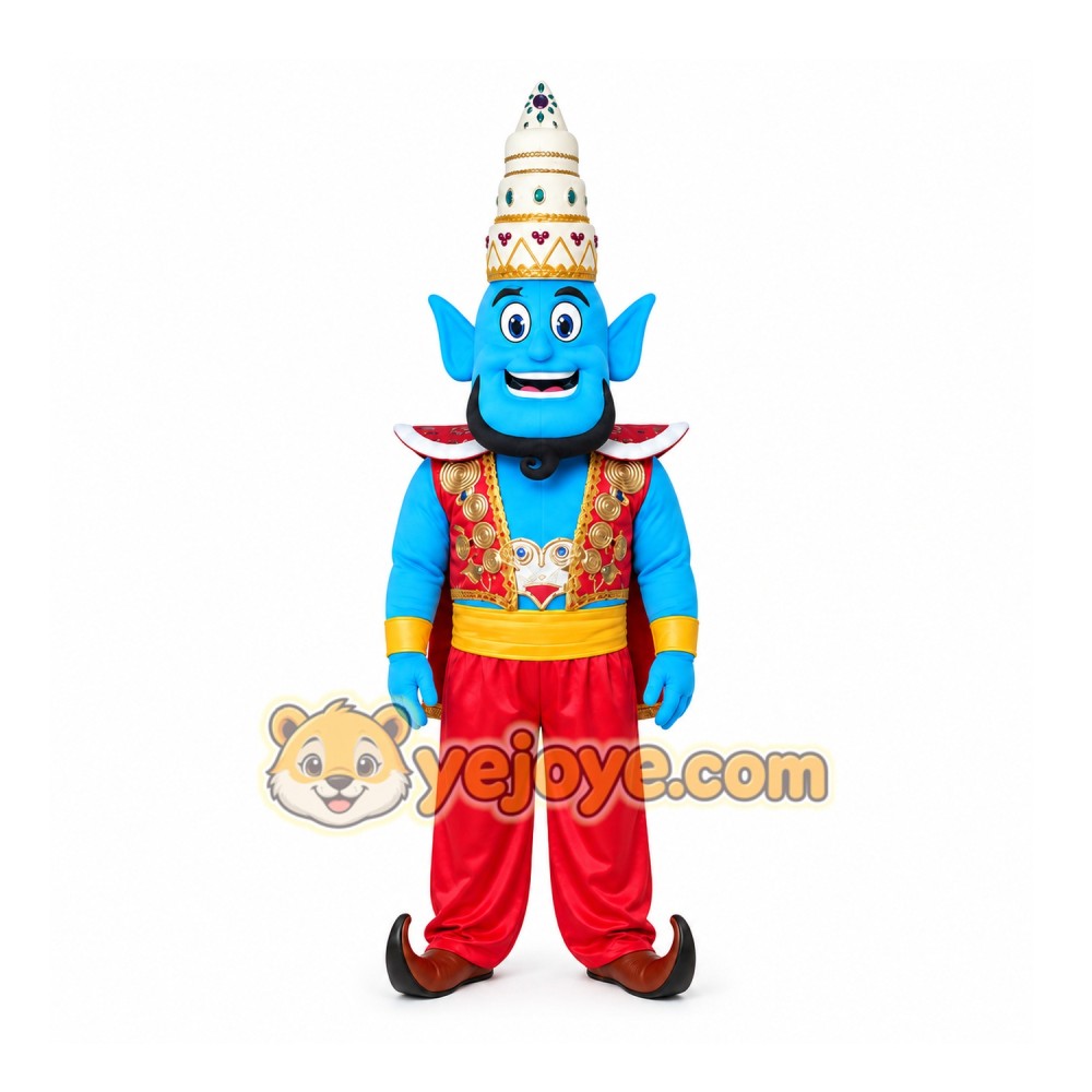 Genie Mascot Costume for Adults Custom Logo Party Character Suit
