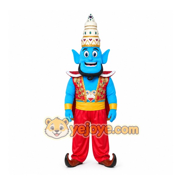 Genie Mascot Costume for Adults Custom Logo Party Character Suit