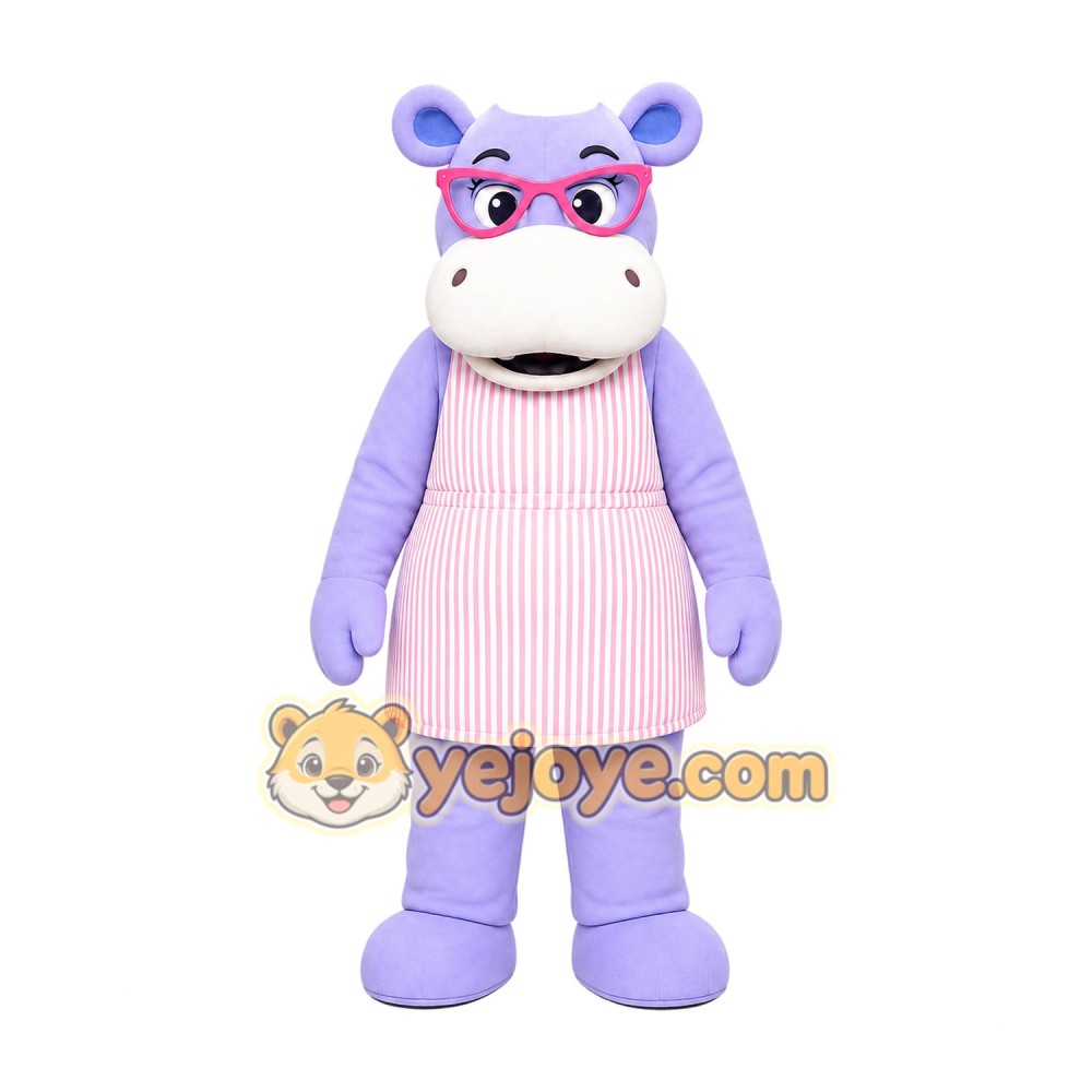 Hippo Mascot Costume for Adults Custom Logo Party Character Suit
