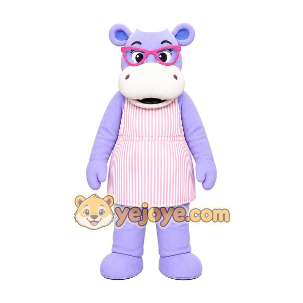 Hippo Mascot Costume for Adults Custom Logo Party Character Suit