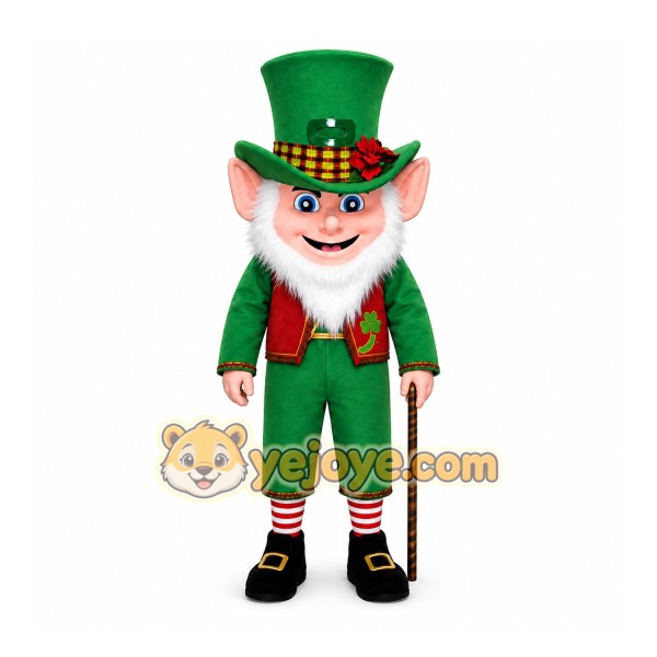 Leprechaun Mascot Costume for Adults Custom Logo Party Character Suit