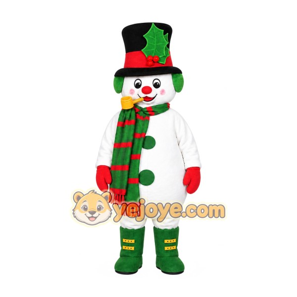 Snowman Mascot Costume for Adults Custom Logo Party Character Suit Snowman Mascot Costume for Adults Custom Logo Party Character Suit