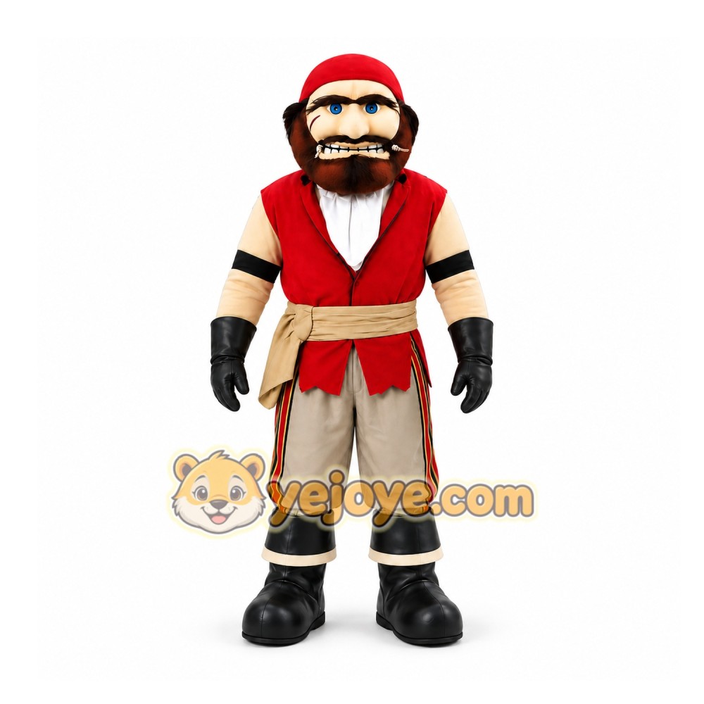 Pirate Mascot Costume for Adults Custom Logo Party Character Suit Pirate Mascot Costume for Adults Custom Logo Party Character Suit