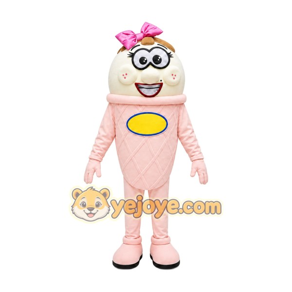 Ice Cream Mascot Costume for Adults Custom Logo Party Character Suit Ice Cream Mascot Costume for Adults Custom Logo Party Character Suit