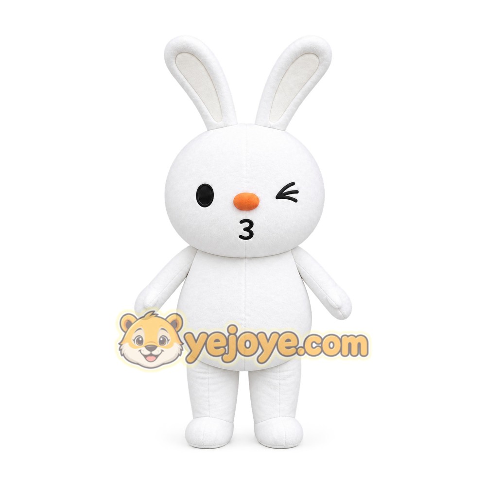 Rabbit Mascot Costume for Adults Custom Logo Party Character Suit Rabbit Mascot Costume for Adults Custom Logo Party Character Suit