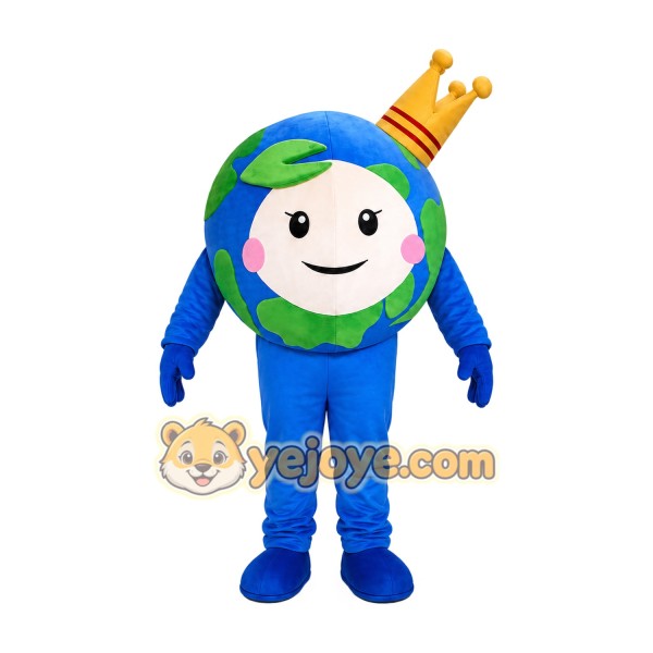 Earth Mascot Costume for Adults Custom Logo Party Character Suit