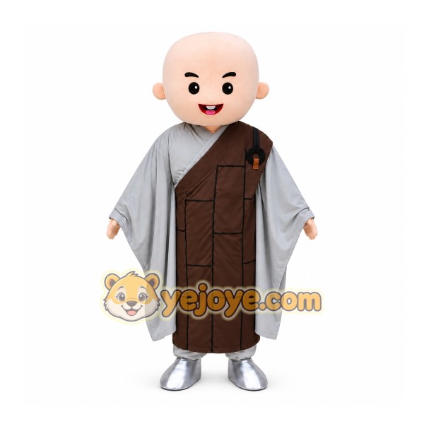 Monk Mascot Costume for Adults Custom Logo Party Character Suit