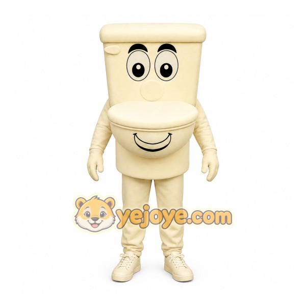 Toilet Mascot Costume for Adults Custom Logo Party Character Suit