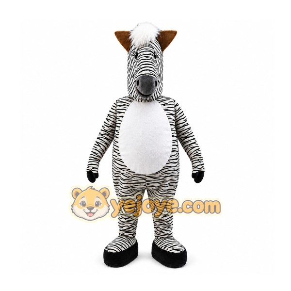 Zebra Mascot Costume for Adults Custom Logo Party Character Suit
