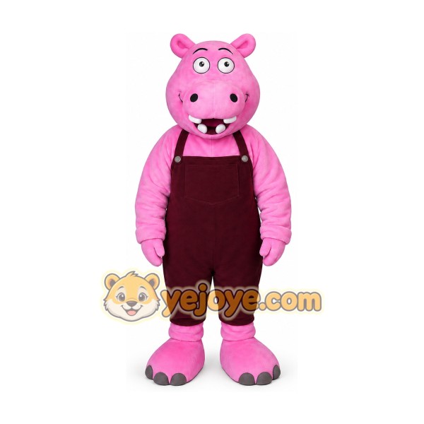 Hippo Mascot Costume for Adults Custom Logo Party Character Suit