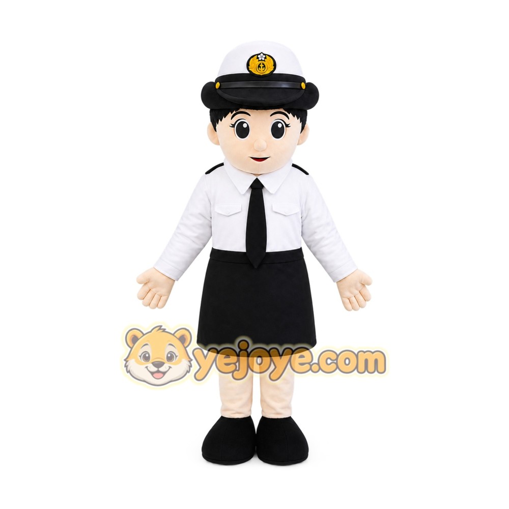 Officer Mascot Costume for Adults Custom Logo Party Character Suit Officer Mascot Costume for Adults Custom Logo Party Character Suit