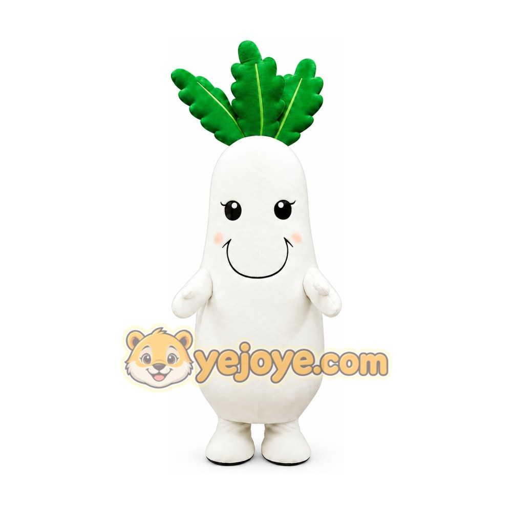 Radish Mascot Costume for Adults Custom Logo Party Character Suit