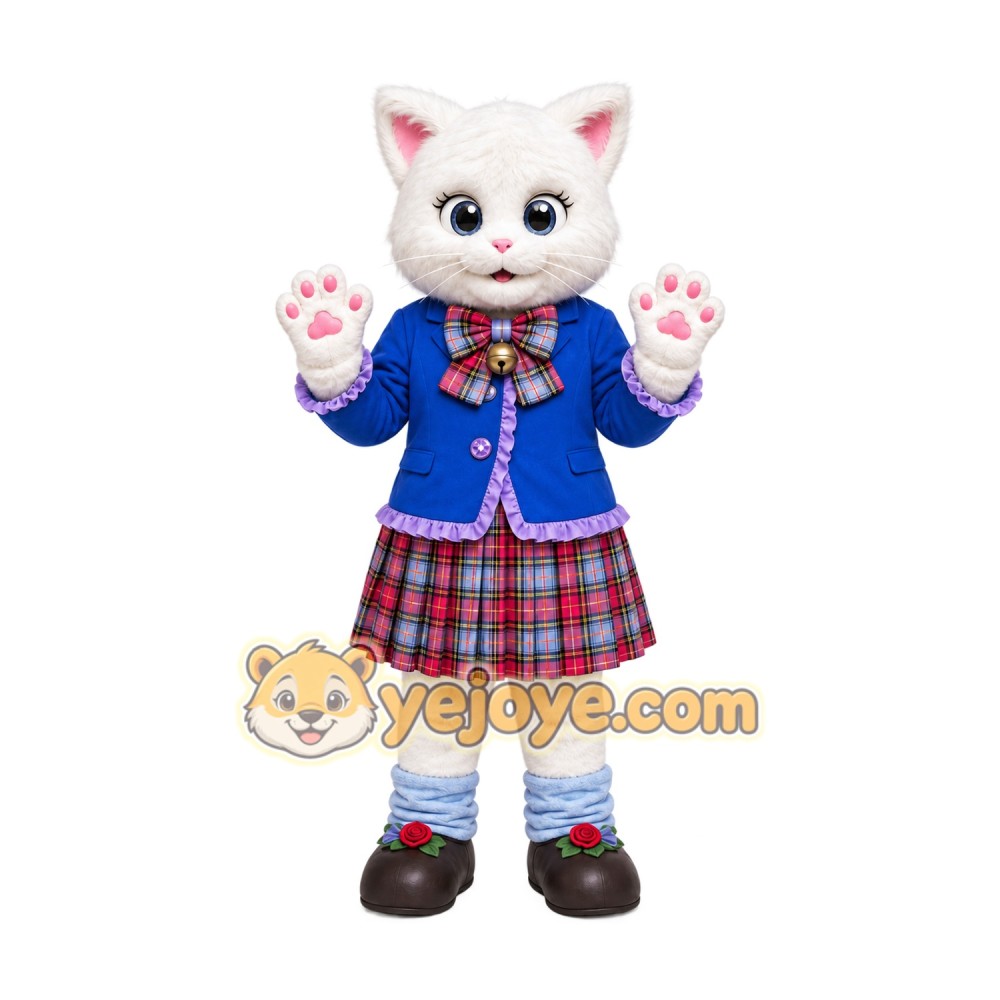 Cat Mascot Costume for Adults Custom Logo Party Character Suit