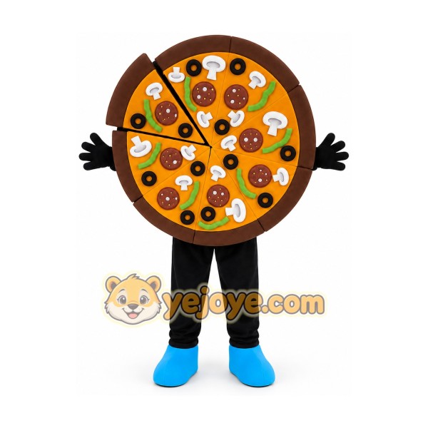 Pizza Mascot Costume for Adults Custom Logo Party Character Suit Pizza Mascot Costume for Adults Custom Logo Party Character Suit