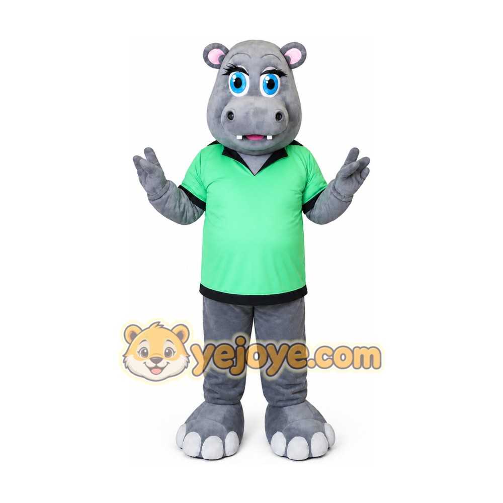 Hippopotamus Mascot Costume for Adults Custom Logo Party Character Suit Hippopotamus Mascot Costume for Adults Custom Logo Party Character Suit
