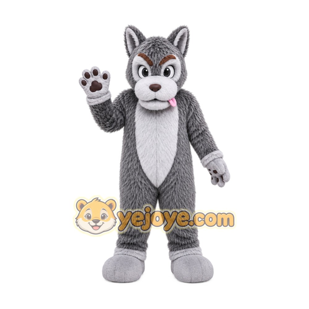Wolf Mascot Costume for Adults Custom Logo Party Character Suit