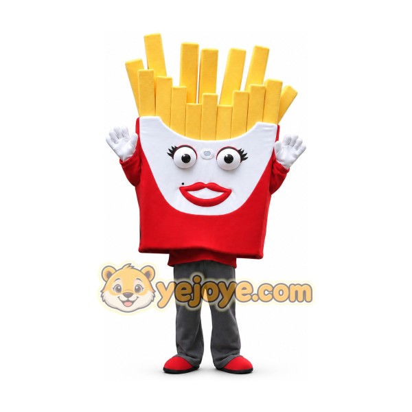 Fries Mascot Costume for Adults Custom Logo Party Character Suit Fries Mascot Costume for Adults Custom Logo Party Character Suit