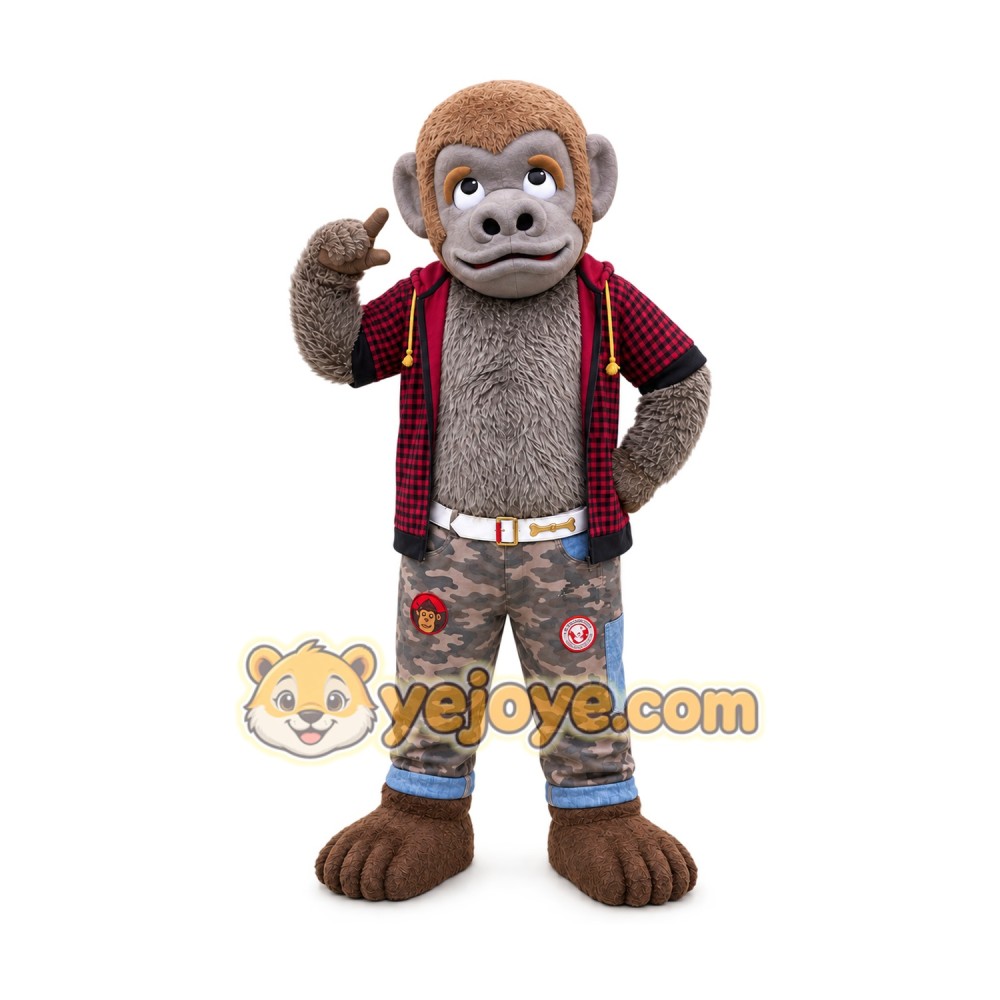 Monkey Mascot Costume for Adults Custom Logo Party Character Suit Monkey Mascot Costume for Adults Custom Logo Party Character Suit